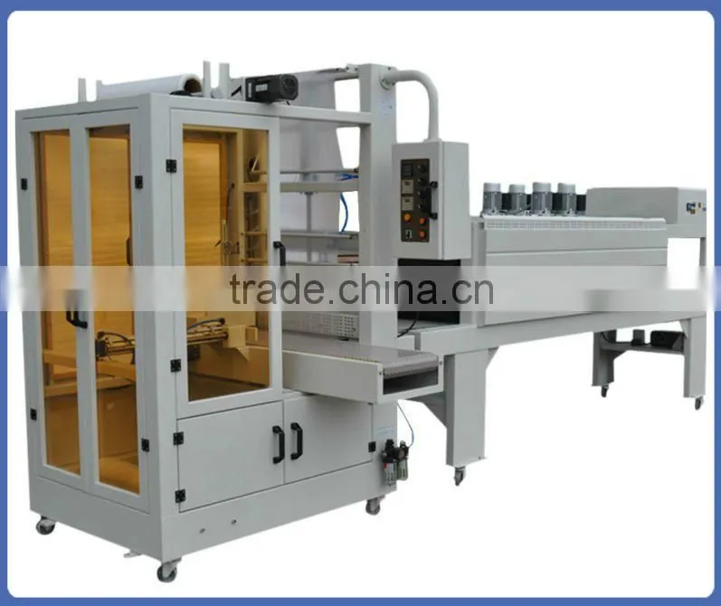 Automatic PE film bottle wrap shrinking machine