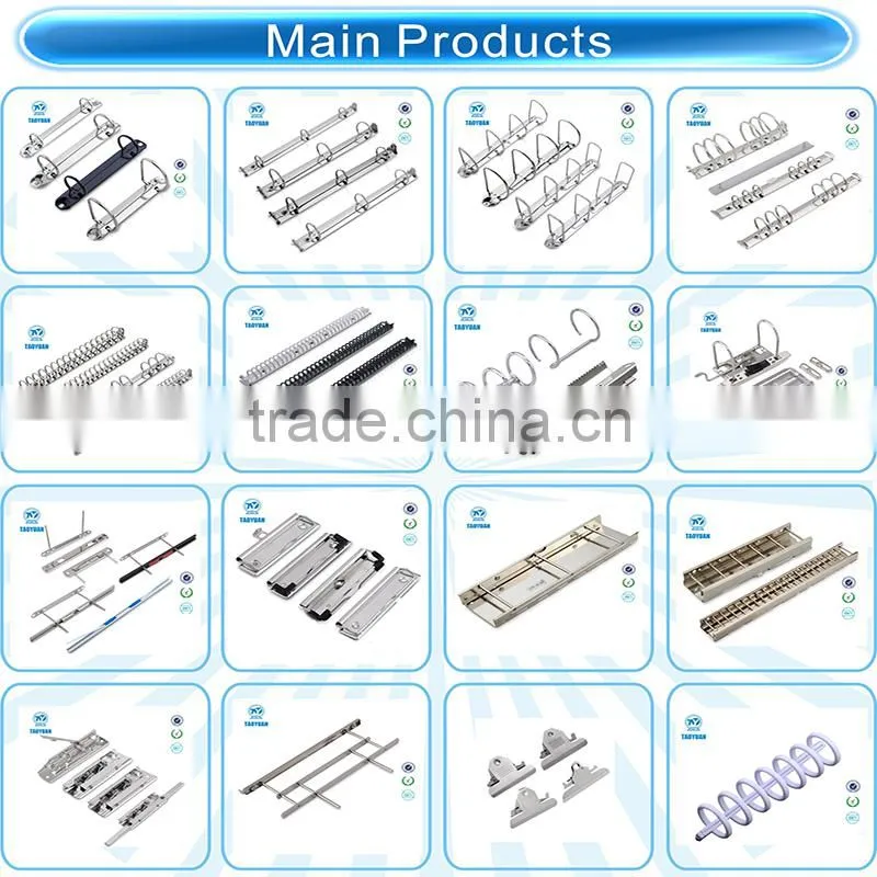 Korean hot sale paper clip metal spring clips in file folder