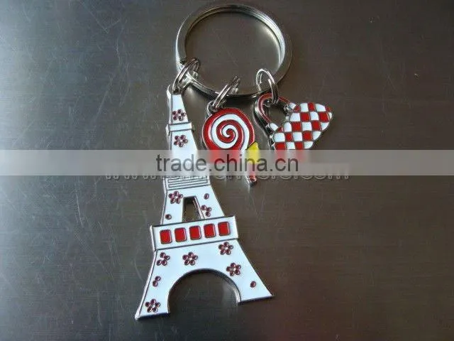 Best selling beautiful znic alloy keychain metal