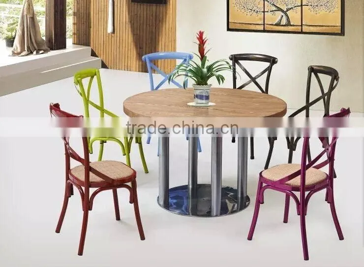 Iron frame Pashmina multicolor dining chair