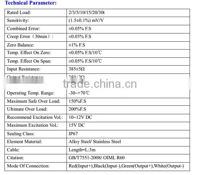 Tension load cell GS209