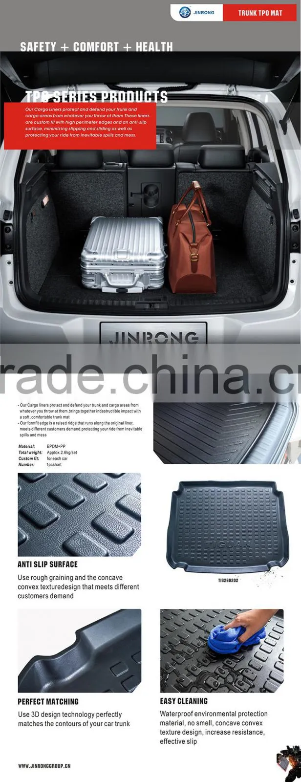 High quality Trunk Car floor mat in TPO material
