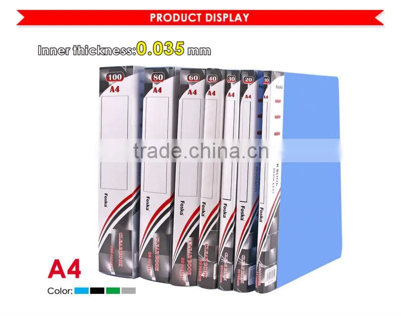 Superior Quality Plastic Clear Book/Display Book