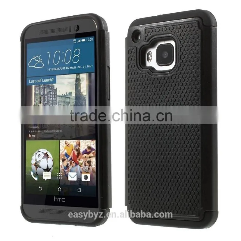 Football Grain PC + TPU Hybrid Case for HTC One M9, CELLPHONE CASE FOR HTC M9