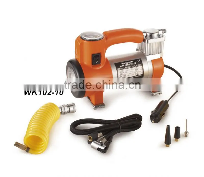 12 volt DC portable portable car tire inflator pump/car tire pump/car mini air compressor