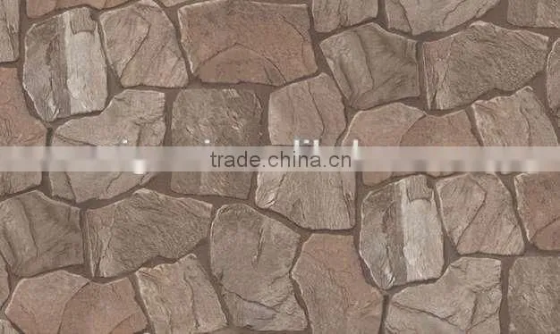 PVC brickwork wallpaper