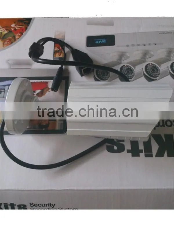 H.264 Bullet 720P Infrared 4CH POE NVR Kits