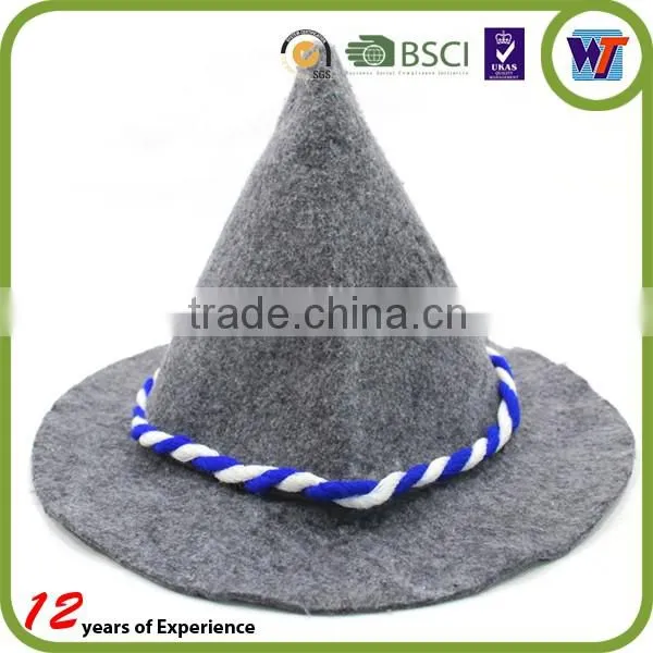Anime Cosplay Hogwarts Gray Wizard Hat With LOGO Badge Wizard Hat