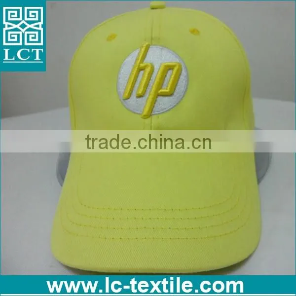 LCTN1875 OEM service bright yellow color baseball cap for company