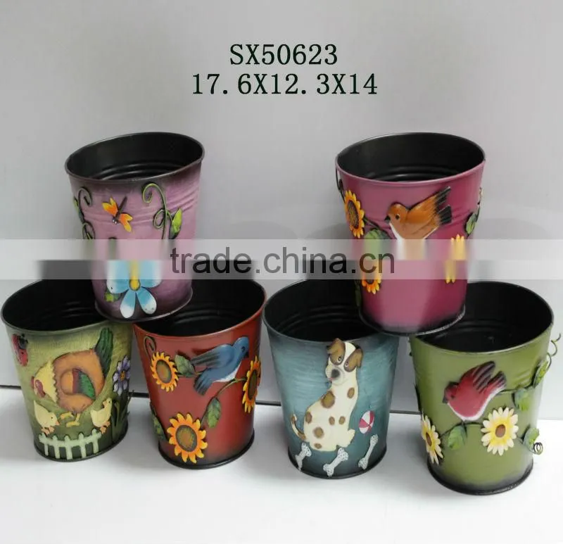 metal hanging flower pots garden Planters for sale