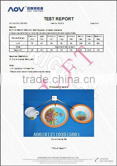 tea color round wavy melamine tableware dinner set
