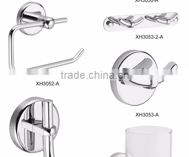 Latest new bathroom design single solid brass robe hook