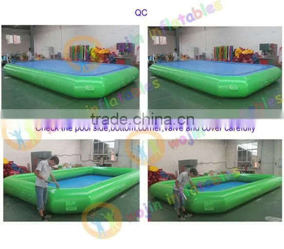 Children amusement park outdoor water pool/hot water inflatable pool/best selling paddle boat pool