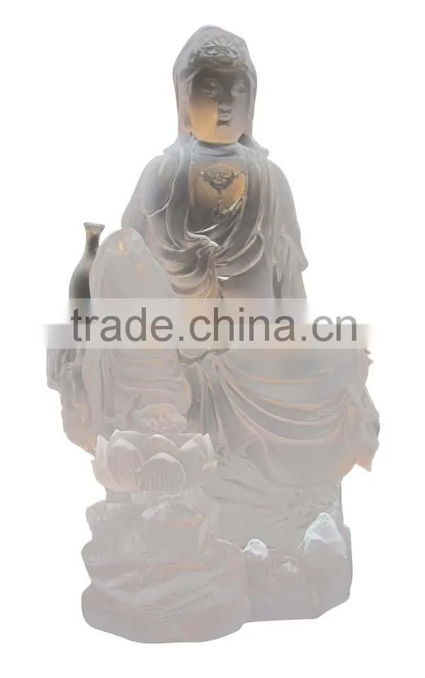WF017 crystal buddha statues--happy buddha statue