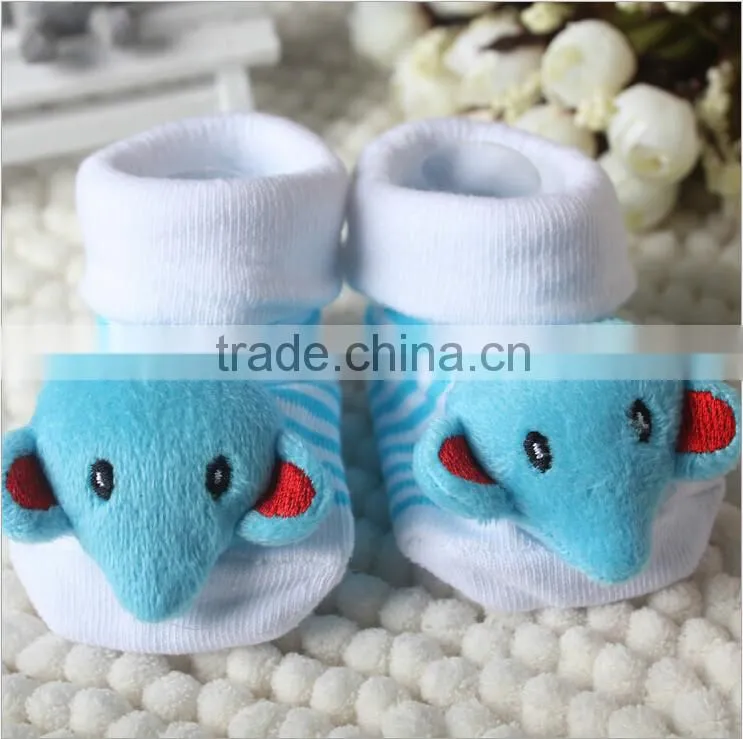 Cute cartoon baby sock shoes cotton antislip sole soft baby indoor socks baby shoes crochet baby girls shoes