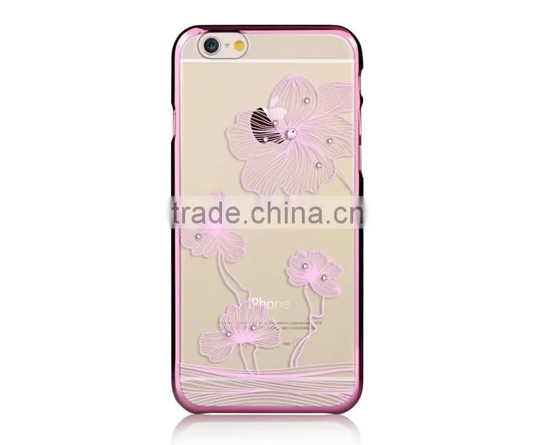 Comma Ultra Slim PC Hard Case for iPhone 6, Electroplating Bling Element Back Screen Cover for iPhone 6s
