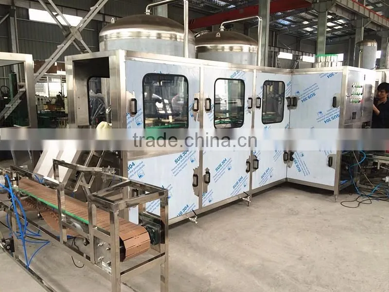 2016 5 gallon water filling washing packing machine /barreled water bottling machine