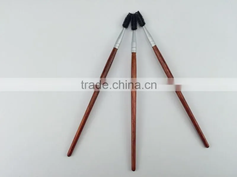 classic professional long wood handle makeup mascara brush