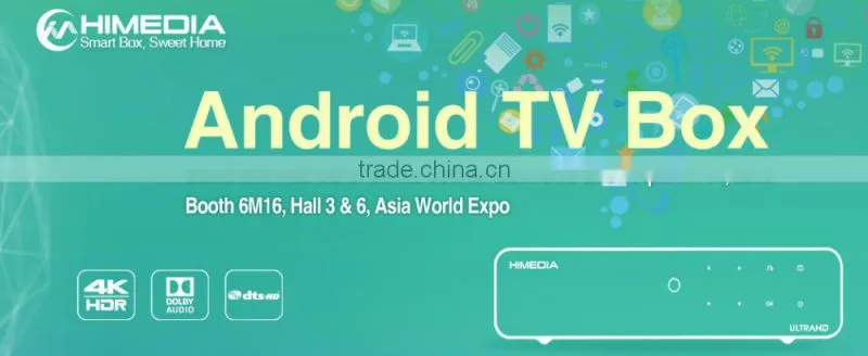 2016 original smart tv box HiMedia H8 Rockchip octa core RK3368 4K android 5.1 tv box Kodi 15.2 with remote control