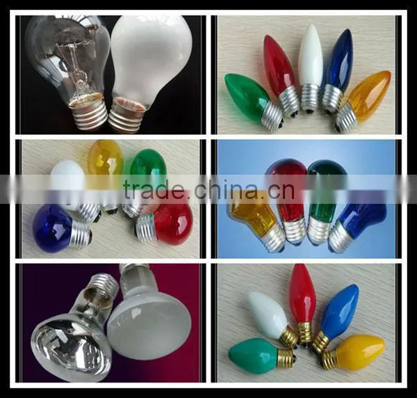 E27 B22 40W 60W 75W 100W incandescent clear bulbs