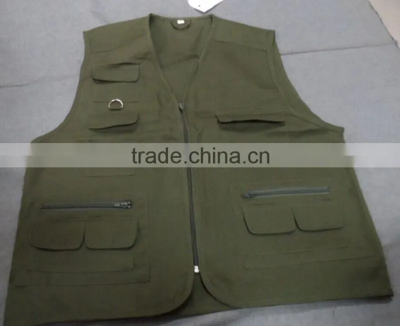 Multi-function Pockets Backpack Flying Reporter Vest