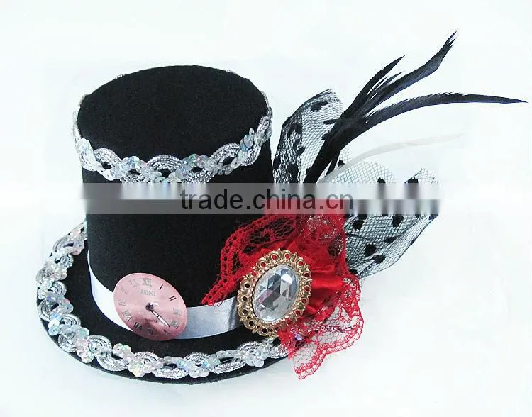 MYLOVE 9cm mini fascinator hat clock hat party MLGM035