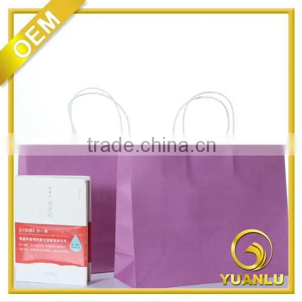 Hot sale private size and design printed paper shopping bag