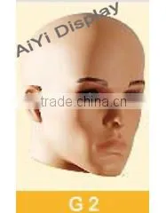 Male wig display mannequin head with plastic material
