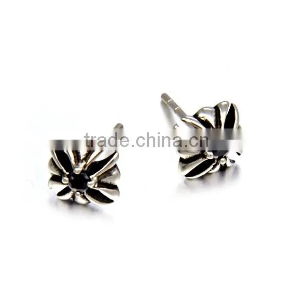 Factory Directly Stainless Steel Silver Charm Earring Never Fade Jewelry for men
