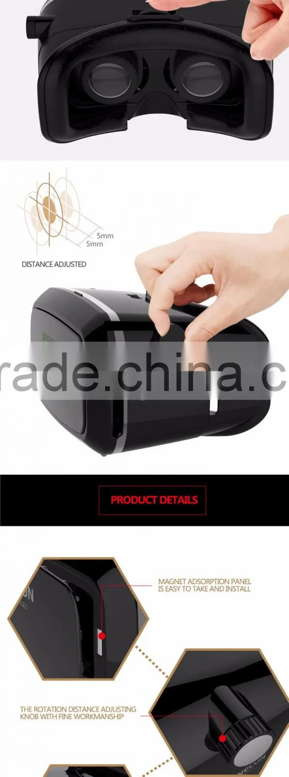 shenzhen 3d vr box 2 controller vrarle virtual reality glasses 3d vr