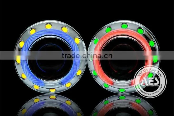AES halo light ring h4 xenon mini projector lens