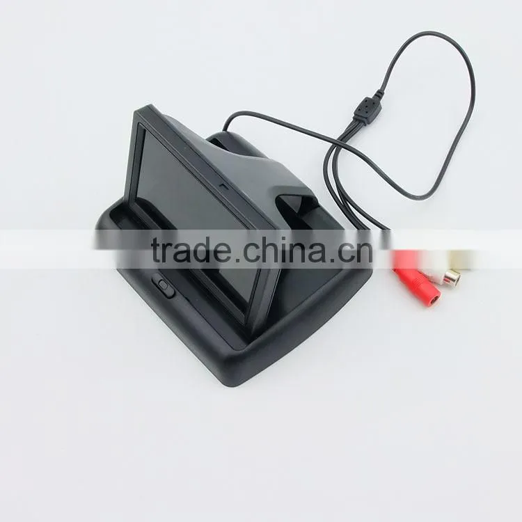 4.3 inch car foldable lcd monitor, security car lcd monitor ,car monitor XY-2046
