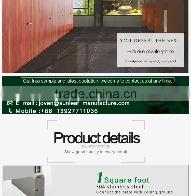 High Pressure Laminate Panel partition wall panel toilet partition