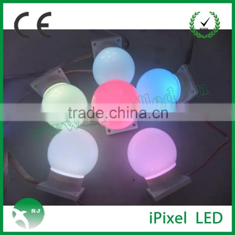 dmx arduino control ws2801 3leds 6leds smd5050 50mm diameter pixel led dot light waterproof IP66