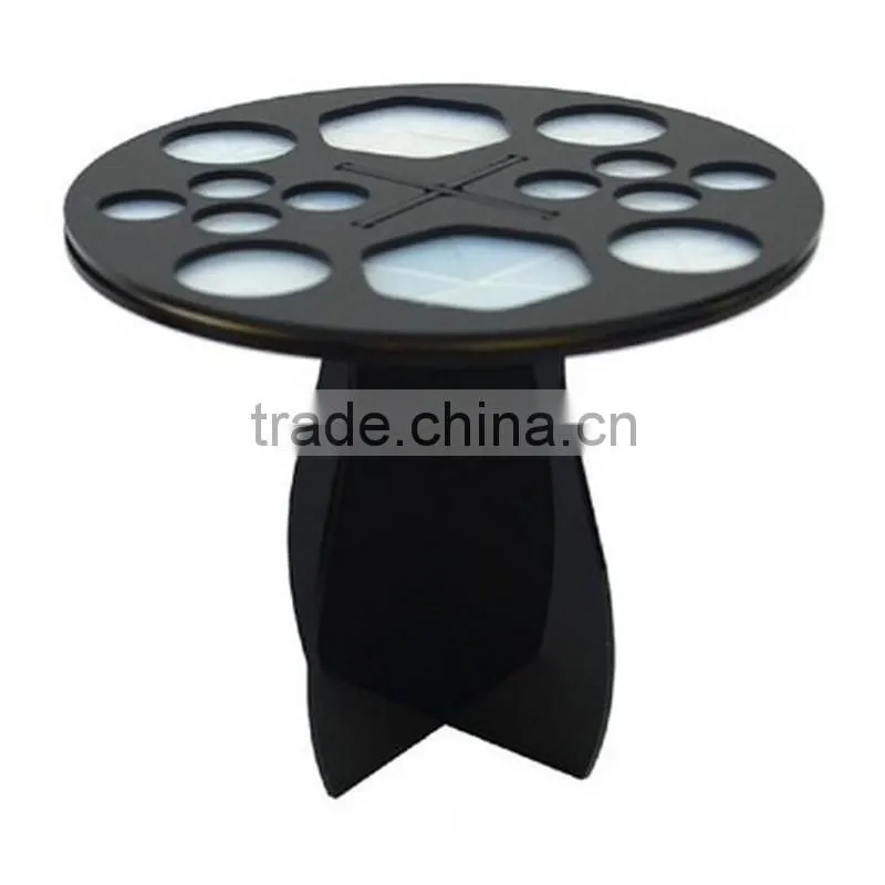 Red/white/black acrylic holder for makeup brush tools portable makeup brush stand