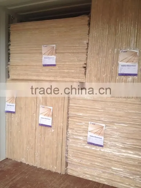 Rubber wood finger joint board for Europe market/rubber wood panel