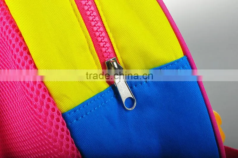 Lovely practical educational Kids school bag with wheels for girls plush child schoolbag