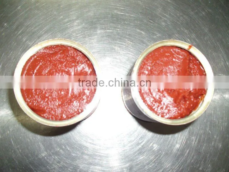205g brix 28-30 Canned Tomato Paste with HACCP,canned foods glass jar