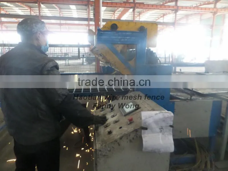 hot sale black flat welded wire mesh panel fence panel construction panel