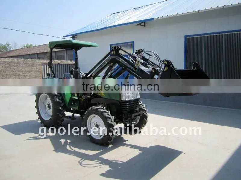 Small tractor 30HP 4WD with 4in1 assembled loader and 3PL backhoe