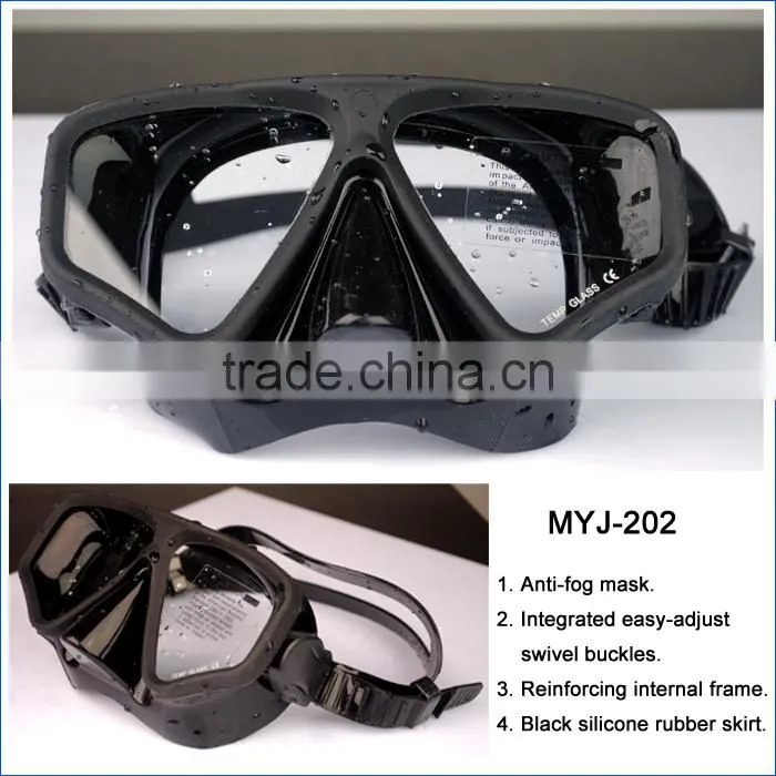 SCUBA diving black mask