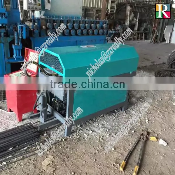 High quality deformed bar and round bar wire straightening and cutting machine