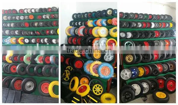 12 inch solid rubber powder wheel/dustbin wheel 12x2