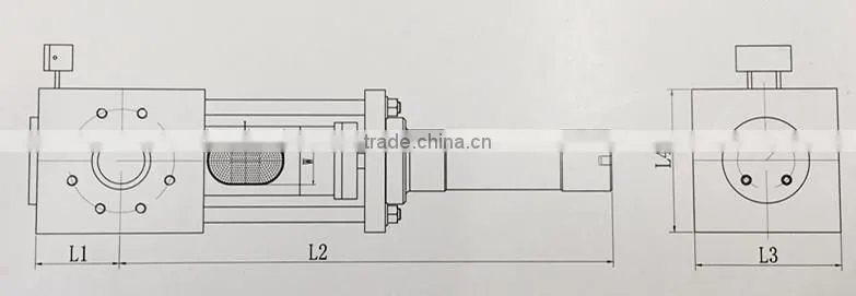 Hydraulic screen changer filtration system for melt