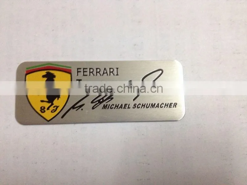 machine metal label