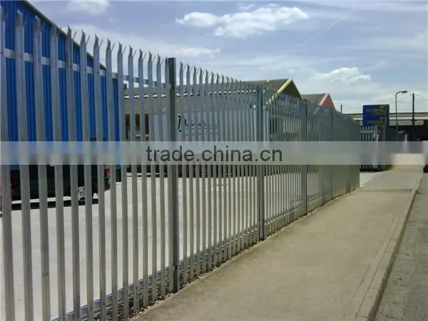 Low carbon steel wire palisade fence(made in china)