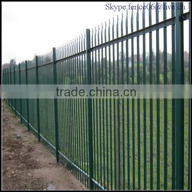 China supplier palisade fence, cheap Euro fence, W or D palisade fence