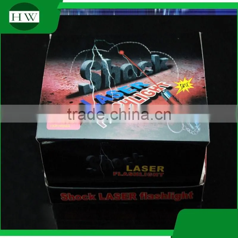 2 in 1 Shock Laser Keychain Toys Electronic Shock Laser Flashlight keychain
