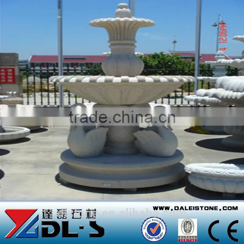 Stone fountain in the home garden or park