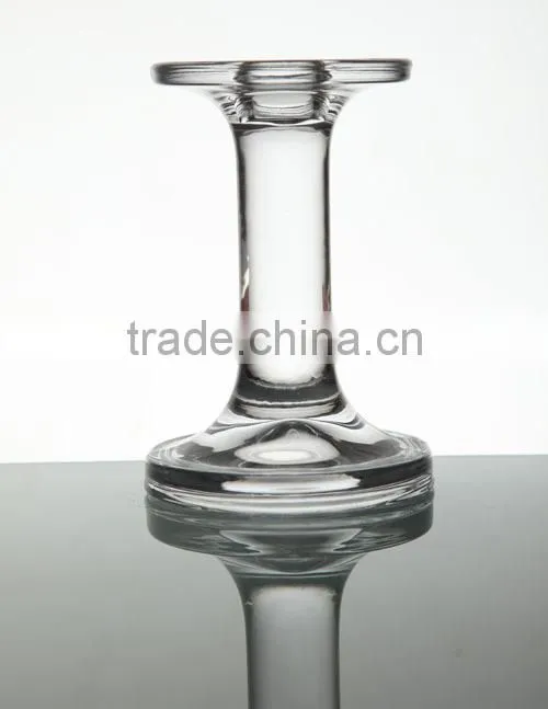 crystal glass candle holder for home decoration and wedding and gift